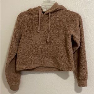 Brown fuzzy sweater
